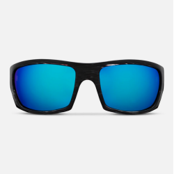 The Mack Matte Silverwood - Blue Mirror | Polarized Poly Lens