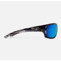 The Mack Matte Silverwood - Blue Mirror | Polarized Poly Lens